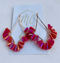Kite Shaped Beaded Earrings