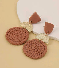 Rust Clay Earrings