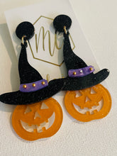Witch Hat Halloween Earrings