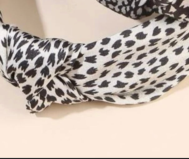 Silk Leopard Print Headband Silky