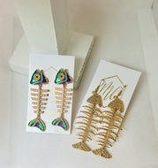Fish Bone Earrings