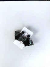 Sequin Beaded Bat Halloween Earrings