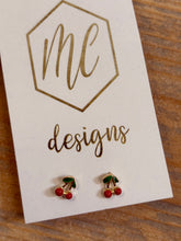 Cherry Studs & Necklace