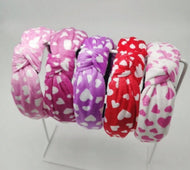 Velvet Heart Knot Headband