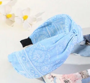 Baby Blue Twisted Headbands