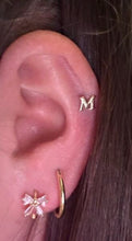 Small Bow Huggies Hoop Earrings