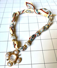 Handmade Scarf Necklaces w Various Pendants