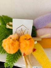 Chenille Chick Easter Plush Earrings