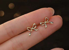 Tiny Minimalistic Simple Bow Studs