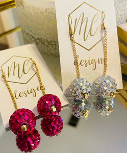 Dangle Disco Ball Earrings