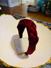 Maroon Side Braid Headband