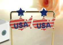 USA America Patriotic Earrings