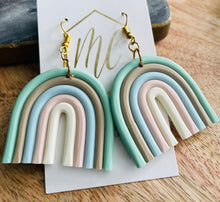 Rainbow Clay Earrings