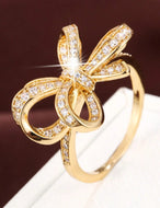 Rhinestone Bow Rings