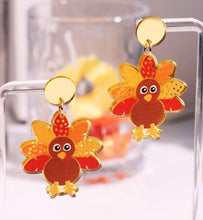 Thanksgiving Turkey Dangle Earrings