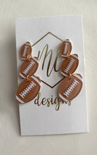 Triple Tiered Sports Ball Earrings