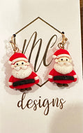 Clay Christmas Dangle Earrings