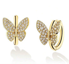 Rhinestone Butterfly Huggies