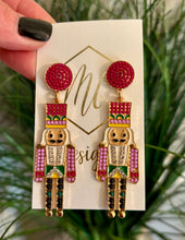New Enamel Nutcracker Christmas Post Earrings