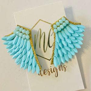 Sequin Wing Earrings