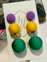 Mardi Gras Ball Earrings