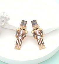 New Enamel Nutcracker Christmas Post Earrings