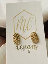 Oval Filigree Studs