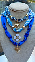 Blue Scarf Necklaces