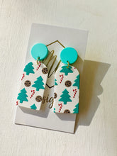 Silkscreen Christmas Earrings