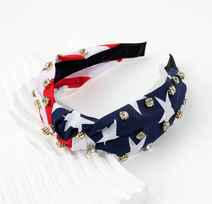 USA America Jeweled Sequin Headbands