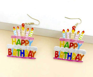 Happy Birthday Earrings