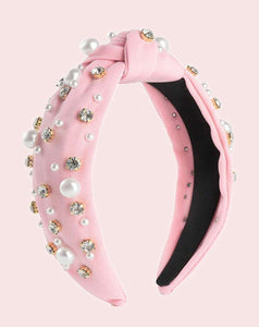 Jewel Pearl Knot Headbands