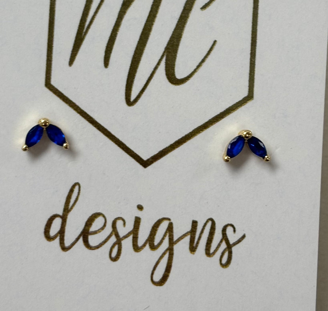 Assorted Tiny Studs Third and Second Hole Earrings
