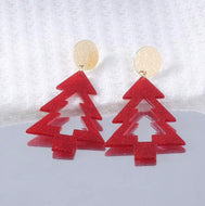 Red Acrylic Christmas Trees