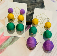 Mardi Gras Ball Earrings