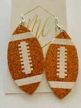 Glitter Football Earrings
