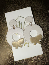 Clay Christmas Wreath Earrings