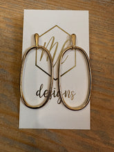 Oval Teardrop Hoop Earrings