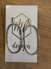 Oval Teardrop Hoop Earrings
