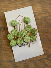 Raffia Flower Earrings