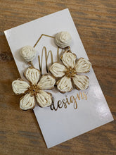 Raffia Flower Earrings