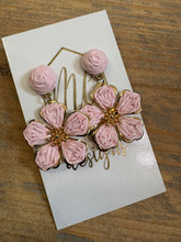 Raffia Flower Earrings