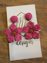 Raffia Flower Earrings