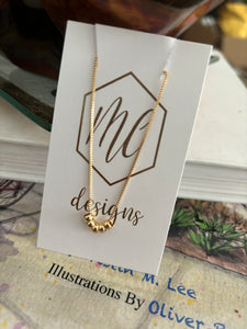 Beaded Gold Necklace