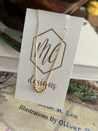 Beaded Gold Necklace