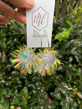 Large Pom Pom Statement Earrings