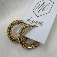 Classy Edgy Hoop Earrings