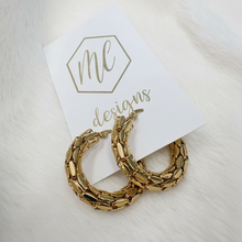Classy Edgy Hoop Earrings