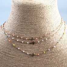 Simple Beaded Cross Necklaces