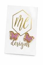 Druzy Butterfly Studs